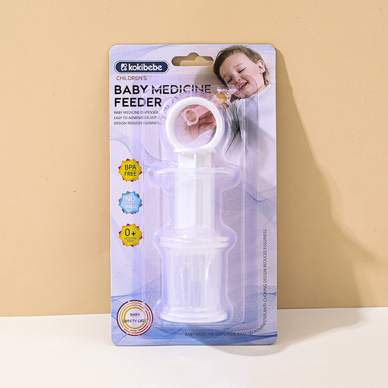 Los fabricantes suministran pezón alimentador de Medicina de silicona bebé chupete cabeza alimentador de medicina infantil anti-estrangulamiento alimentador de agua