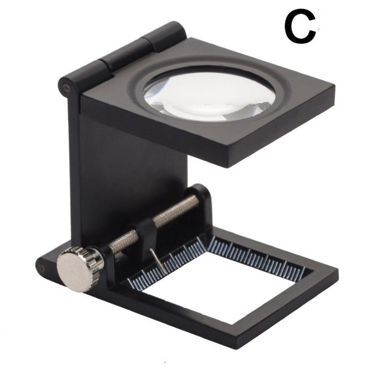 30mm10倍三折式带指针测量照布镜金属烤漆珠宝古玩放大镜9005C