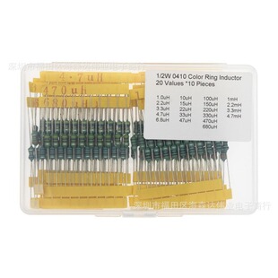 200PCS 0410ɫ�h늸а�(1uH - 4.7mH)1/2Wɫ�a늸��� 20�N��10��