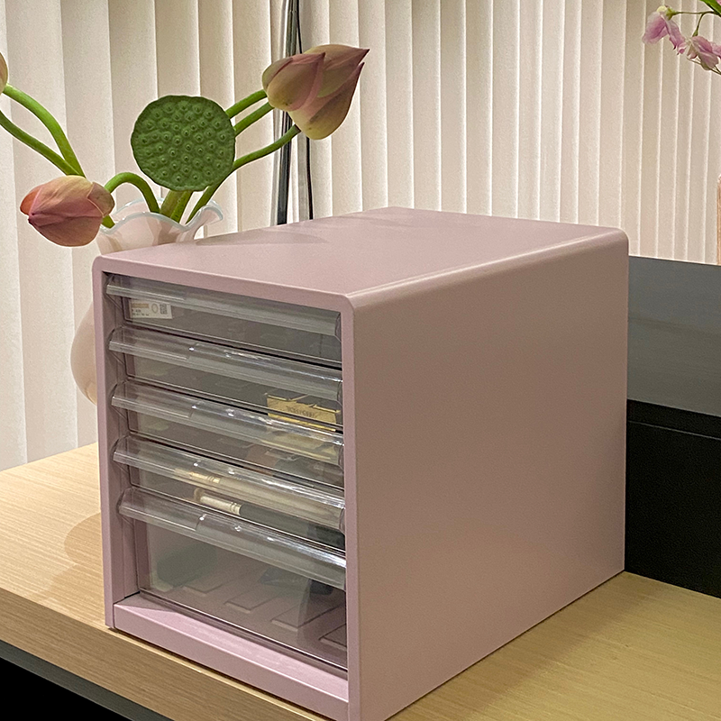 ✅ Desktop Drawer-Type Steel Storage Cabinet Office Desk A4 Information Stationery Cosmetics Layered Storage Drawer