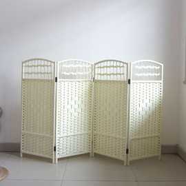 草编幼儿园屏风隔断可折叠区域小屏风装饰栏移动活动区角布置bjs