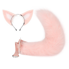 One piece agent Hongxue wolf ear headband cos plush wolf tail fox tail suit cosplay comic exhibition dress