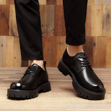 Martens, весенняя черная ретро униформа медсестры для отдыха, тренд сезона, в британском стиле, из натуральной кожи