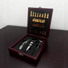 家用红酒套装国际象棋礼盒装四件套红酒开瓶器海马刀套装厨房酒具