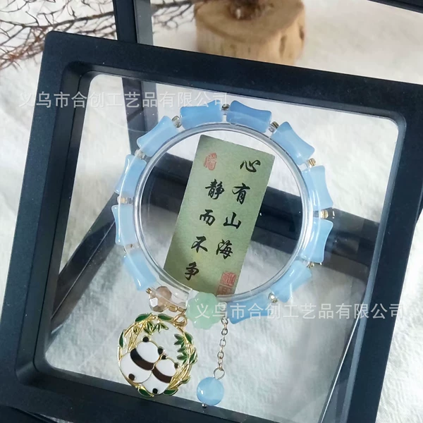 Azure bamboo bracelet