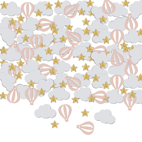 Baby Shower Star Cloud Confetti Cloud Paper Confetti Set for Baby's First Birthday Party Desk Confetti