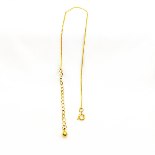 Manufacturer produces titanium steel plated 18K gold small square snake bracelet anklet diy popular fashion anklet bracelet wholesale