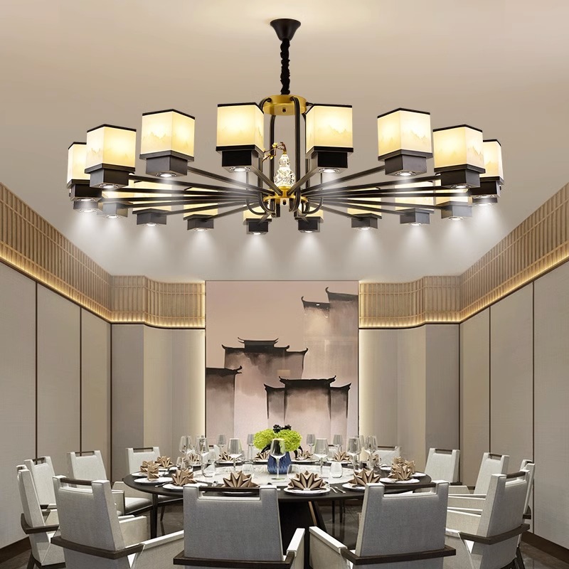 New Chinese-Style Restaurant Chandelier, Special for Dining, Hot Pot Restaurant, Banquet Hall, Private Room Lighting, Chinese-Style Retro Lighting Fixtures