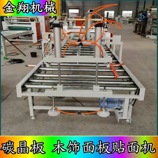 共挤板碳晶板PVC全自动贴面机  KTV软硬包Eva热熔胶平贴机