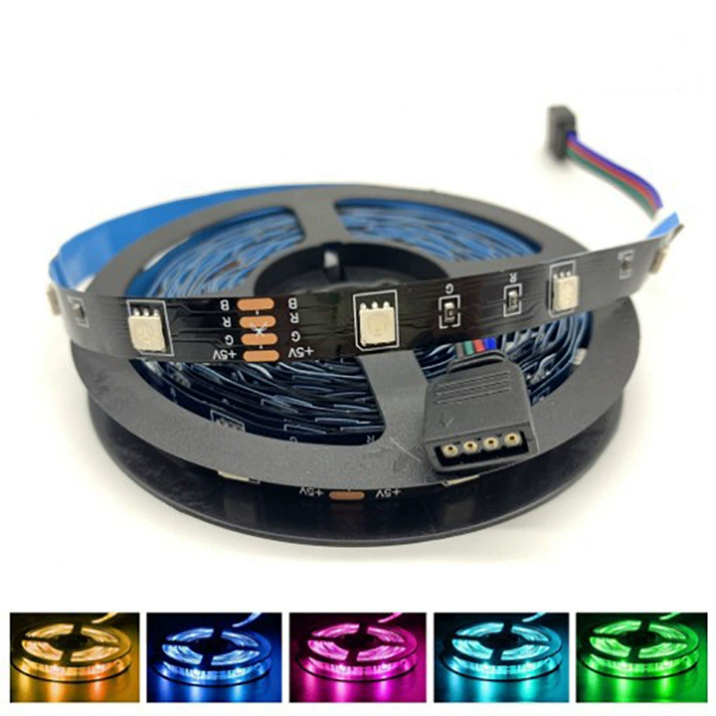 Светодиодная лента YiFan RGB 5V, декоративная подсветка с пультом, 10м/20м для домашних кинотеатров
