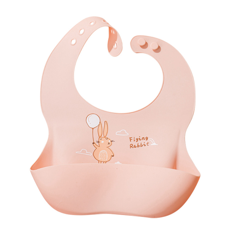 Children's silicone three dimensional waterproof big eating bib for…