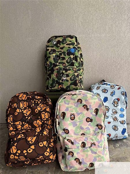 BEAD BABY cartoon cute little monkey animal casual backpack school…
