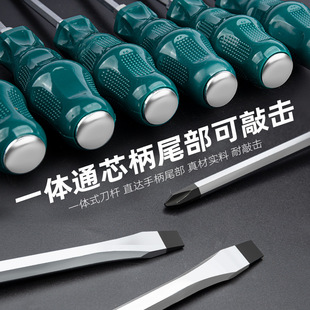 Cross Piercing Screwdriver Tool suit Screwdriver Super Hard Knocking Industrial Grade Lift Flat Knuckle Screwdriver
