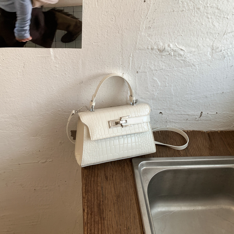 Bolso de tendencia transfronteriza para mujeres 2026 nuevo retro cocodrilo Kelly bolso de alto nivel de hombro bolso de mujer image 13