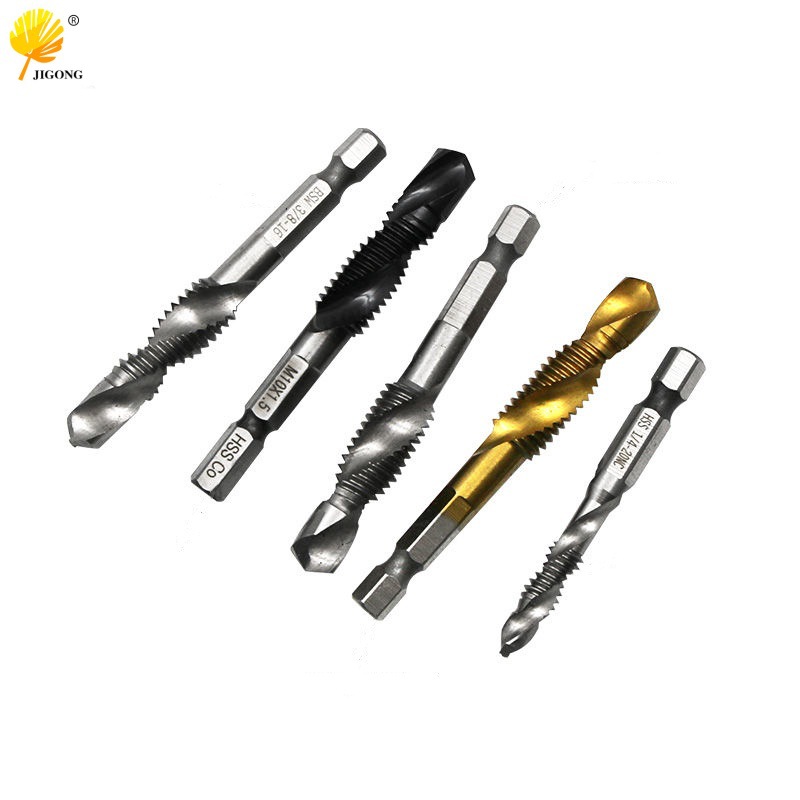 4341-6542系列高速钢复合丝锥螺旋机开孔攻丝倒角一体丝攻丝锥
