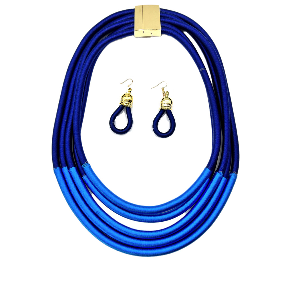 238g Weight Jewelry Set Classification Earrings + Necklace Quantity Holiday, Daily Occasion Mixed materials Material Color Block Pattern Women's Gender Epoxy Design Casual, Ethnic Style Style Casual Ethnic Style Color Block Mixed Materials Epoxy Women's Jewelry Set 16