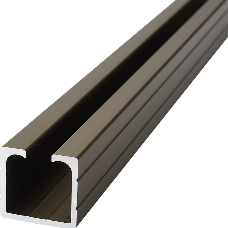 Carril colgante de aleación de aluminio carril colgante universal carril colgante puerta corredera carril colgante mudo carril colgante champán electroforesis carril deslizante carril colgante pista de la rueda