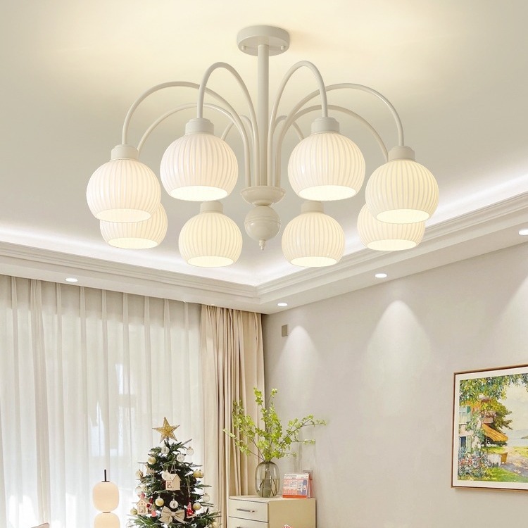 Lámpara de araña de estilo francés para sala de estar, moderna, sencilla, de internet, para dormitorio, creativa, pequeña, fresca, para restaurante