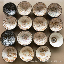 越南玄关钥匙收纳盘椰壳碗贝壳椰子碗居家装饰收纳碗