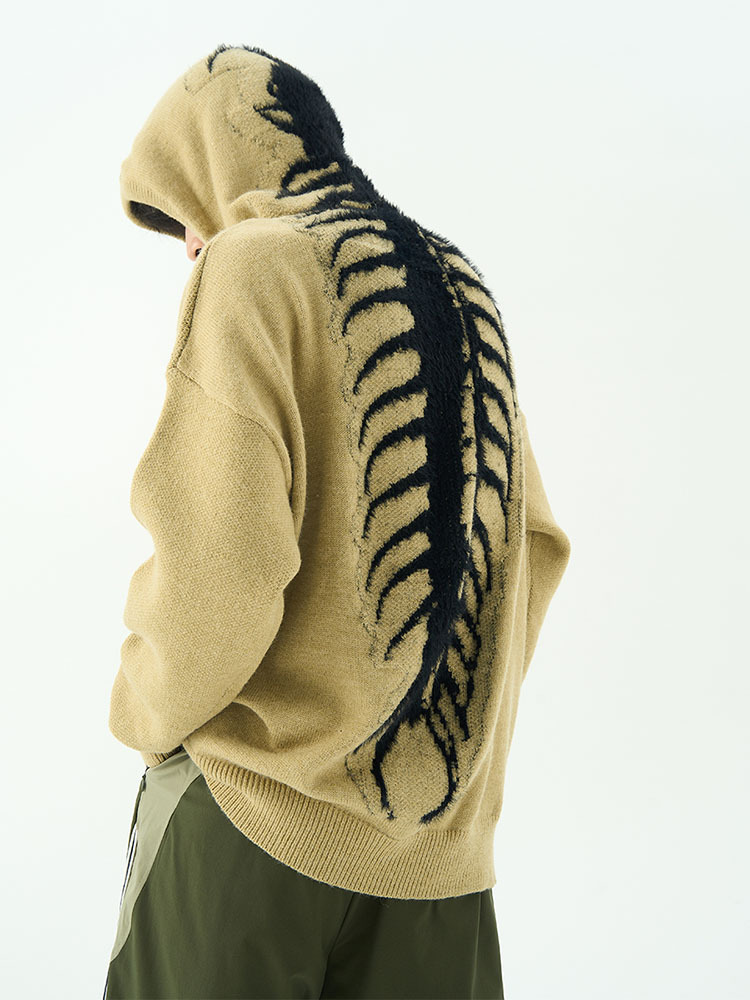 American-style lazy sweater men's sweater vibe national fashion niche design hooded high street casual loose sweater