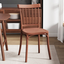 餐椅2024新款椅子家用简约休闲靠背椅商用加厚塑料凳子复古温莎椅