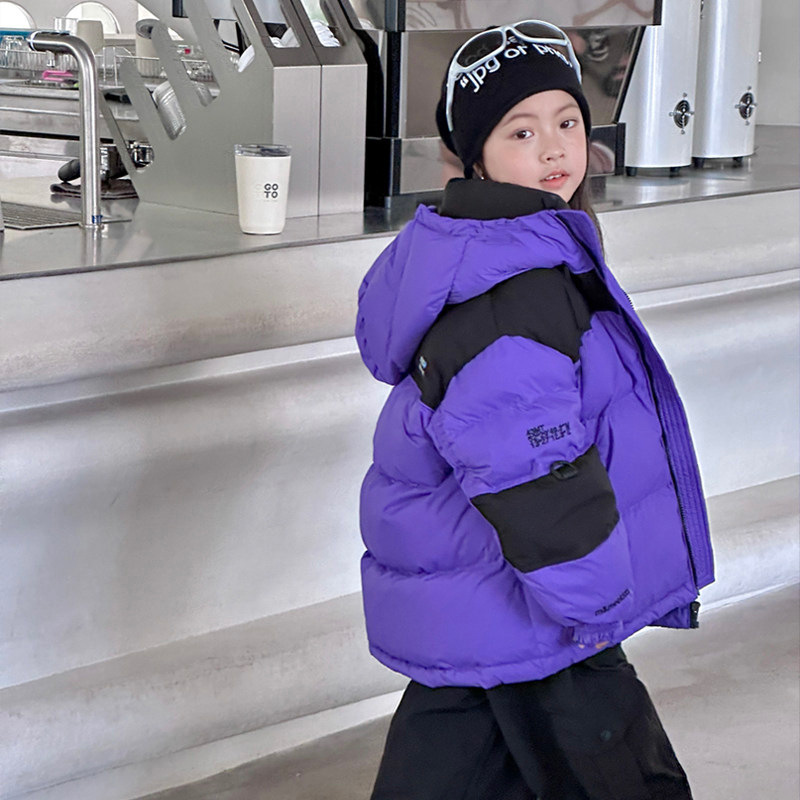 South Korea children's down jacket boys' and girls' baby mid-length thickened workwear children's older children's autumn and winter plus size children's clothing South Korea children's down jacket boys' and girls' baby mid-length thickened workwear children's older children's autumn and winter plus size children's clothing