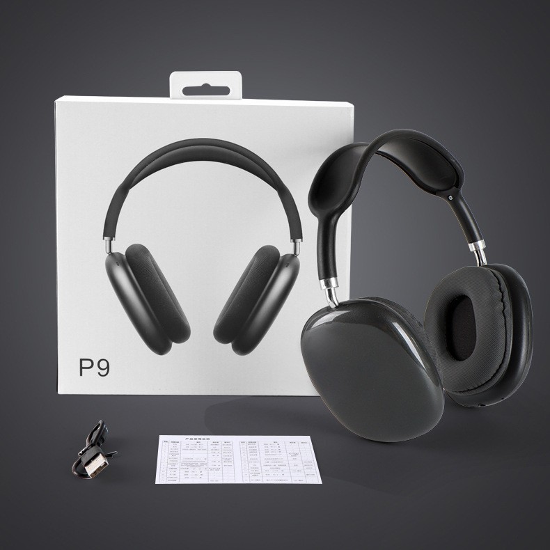 Audífonos Inalámbricos Bluetooth P9AirMax Transfronterizos y Populares, para Teléfonos Móviles, Computadoras, Deportes y Videojuegos, Venta Directa de Fábrica