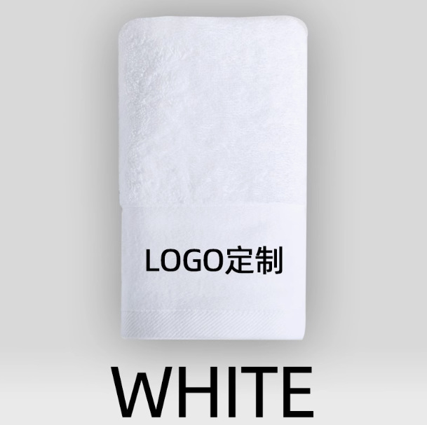 Toalla de hotel de cinco estrellas de algodón puro extra grande absorbente Toalla de baño traje salón de belleza Hotel blanco Toalla de cara fábrica al por mayor