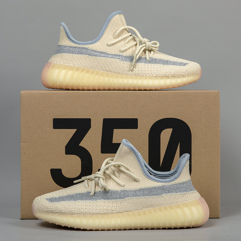 Putian Coco zapatos 2023 verano nuevo 350v2 volando tejido transpirable hombres y mujeres pareja zapatos palomitas zapatos para correr hombres