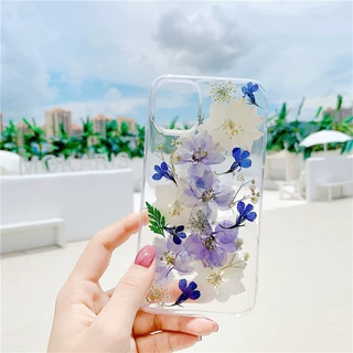 永生花手机壳适用于iPhone12苹果手机16pro/17Pro滴胶8保护壳全包