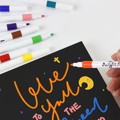 Creative acrylic marker wholesale set quick-drying non-fading paint pen waterproof marking ceramic painting watercolor pen
