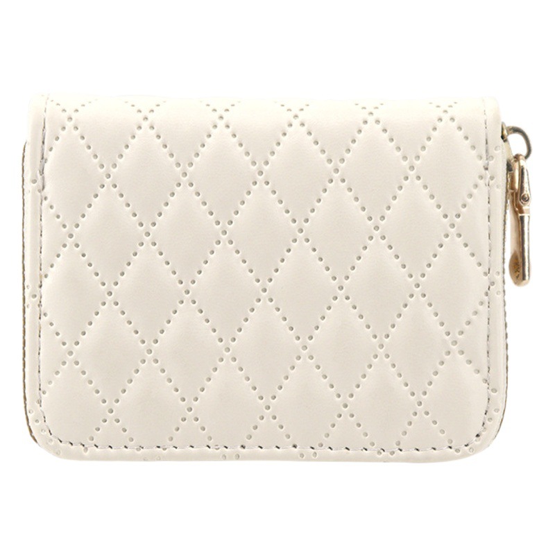 Estilo coreano rombo órgano titular de la tarjeta billetera de las mujeres exquisito titular de la tarjeta pequeña embrague portátil monedero titular de la tarjeta multi-tarjeta