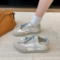 王一博杨幂同款厚底德训鞋阿甘鞋女复古丑萌系带休闲运动鞋小白鞋