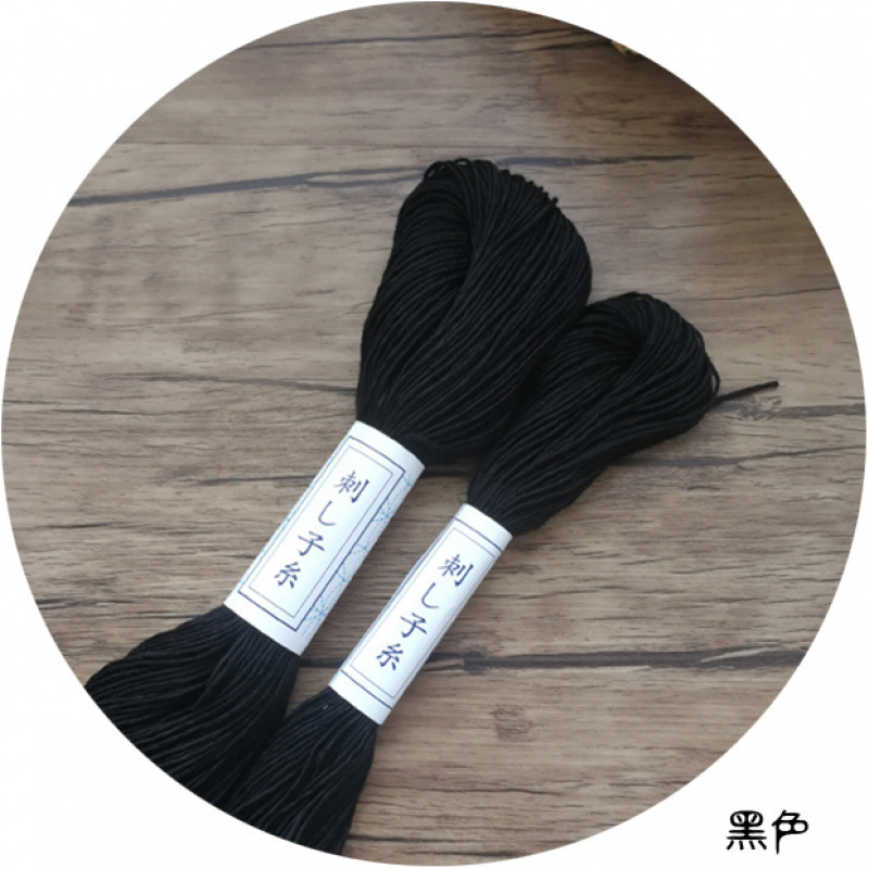 0 新品 6本糸刺子刺繍糸 40m 純綿 ホワイト レッド 青海波 手作り材料ツール 青染め 赤 緑|undefined