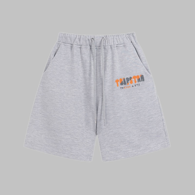 Comercio exterior transfronterizo Trapstar Arco Iris letras gradiente toalla bordado de manga corta Camiseta niebla calle pantalones cortos traje