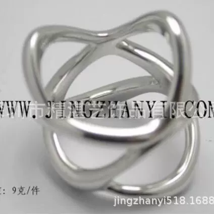 不规则时尚银戒指制造925纯银戒指设计和加工 金银铜情侣戒指制造