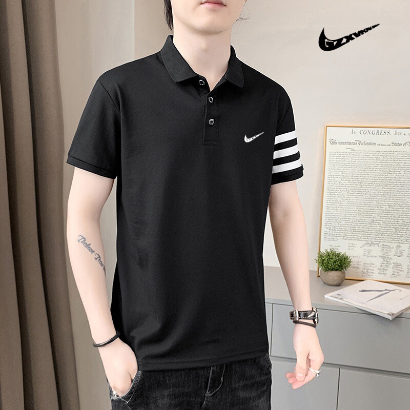 Cross-Border New Style Polo Shirt with Lapel, High-End Business Casual Style, Fashionable and Versatile, Summer Quick-Dry Cool Short-Sleeve T-Shirt Cross-Border New Style Polo Shirt with Lapel, High-End Business Casual Style, Fashionable and Versatile, Summer Quick-Dry Cool Short-Sleeve T-Shirt
