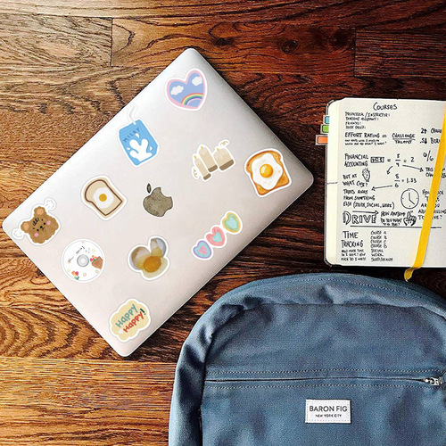 A variety of 50 Korean ins-style cute small object stickers, suitcases and computers cross-border stickers can be wholesaled