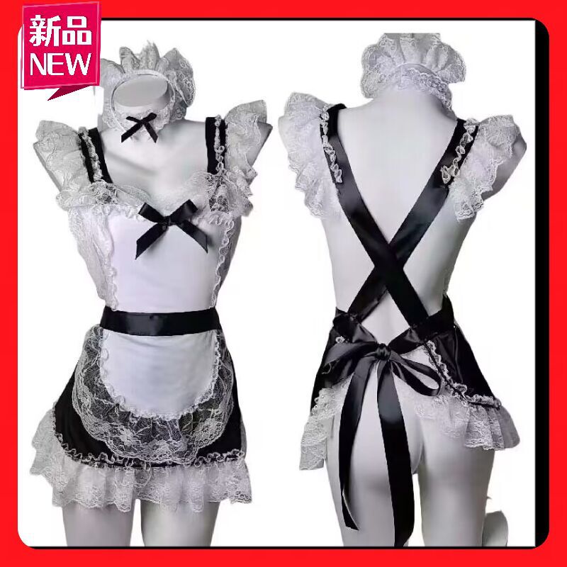 Sexy lingerie sexy maid outfit hot role-playing maid outfit passion lace uniform temptation a generation of hair Sexy lingerie sexy maid outfit hot role-playing maid outfit passion lace uniform temptation a generation of hair