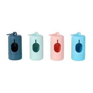 New Portable Dog Poop Bag Storage Replaceable Led Lighted Dispenser Pet Garbage Bag Dispenser