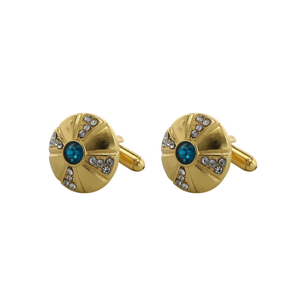 Gemelli vintage in cristallo zircone per camicie da uomo_voghion.com