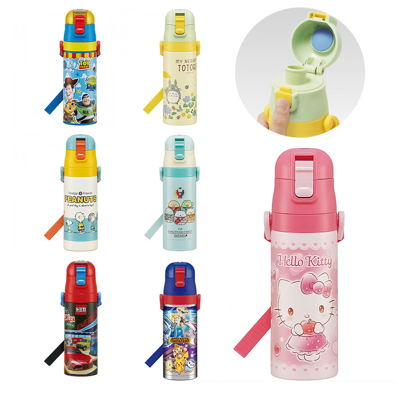 Japan Skater genuine joint high color value thermos cup 304 wholesale student cartoon cup stainless steel 470ml Japan Skater genuine joint high color value thermos cup 304 wholesale student cartoon cup stainless steel 470ml
