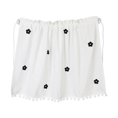 heat insulation sunshade creative – Car curtains - cotton-wool-ball-embroidery-curtain-flower