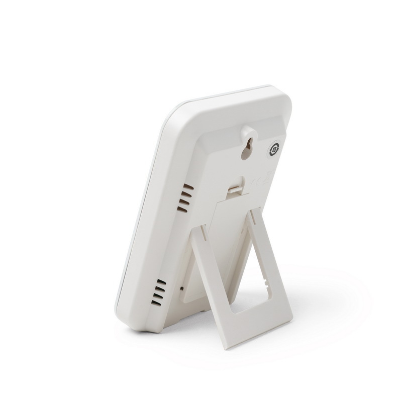 artículos para el hogar bambú simple botón táctil electrónico termómetro de humedad reloj electrónico de bambú fábrica de medición de temperatura mayorista image 6