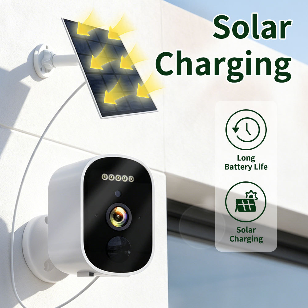 Solar battery HD night vision camera, wireless installation