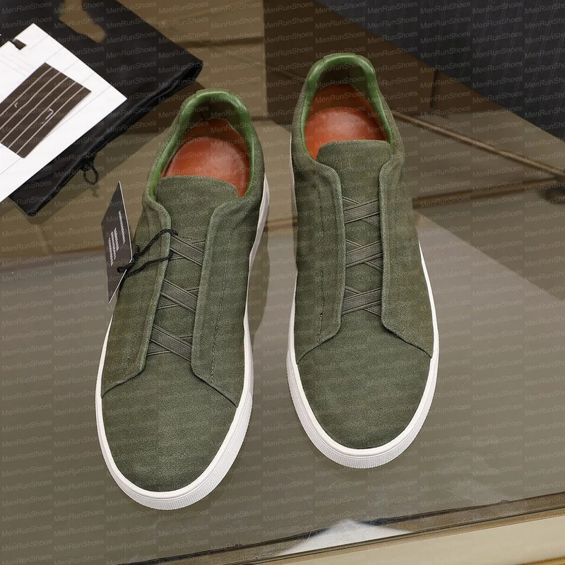 In-Stock New Cross-Border Foreign Trade Genuine Leather Sneakers for Women with Cross Elastic Band, Slip-On Flat Versatile Lazy Shoes