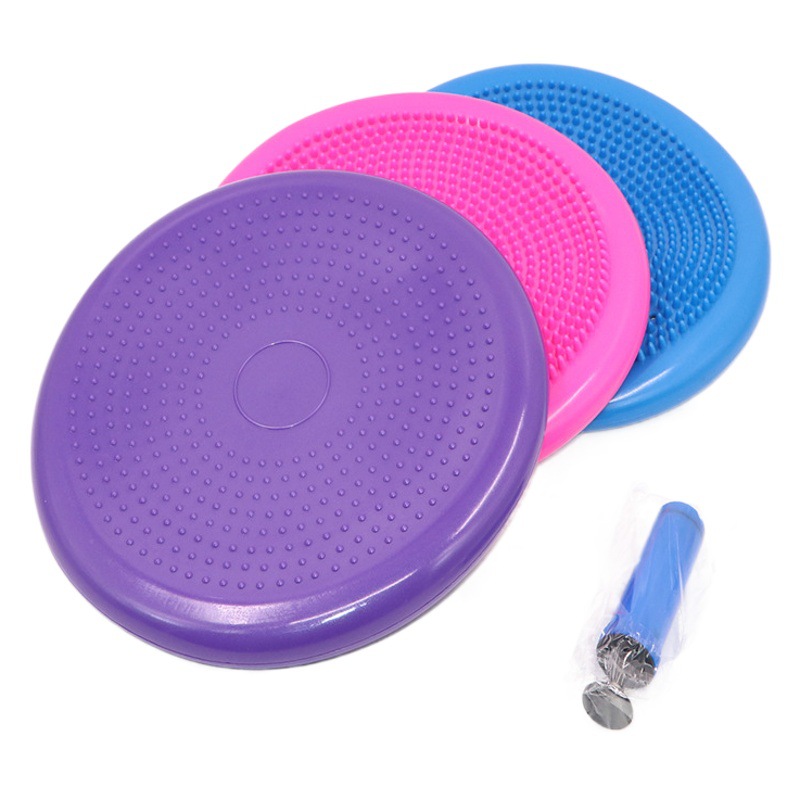 Engrosada a prueba de explosión de yoga cojín inflable bola de equilibrio almohadilla de equilibrio de yoga placa de equilibrio cojín de masaje entrenador de equilibrio