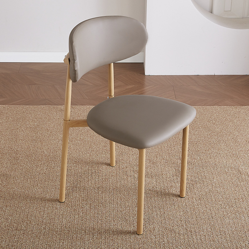 Silla de comedor práctica de viento crema silla de comedor doméstica pequeña silla moderna simple silla de restaurante de hotel de estudio
