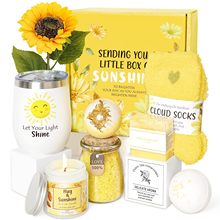 亚马逊女士礼品套装向日葵，giftforwomen给女性的生日礼物礼盒