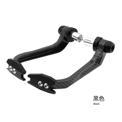 Motorcycle modification accessories carbon fiber pattern protection Rod CNC horn brake hand protection bow off-road drop-resistant 22mm (Motorcycle Safety Supplies) - black-carbon-fiber-hand-guard-1011